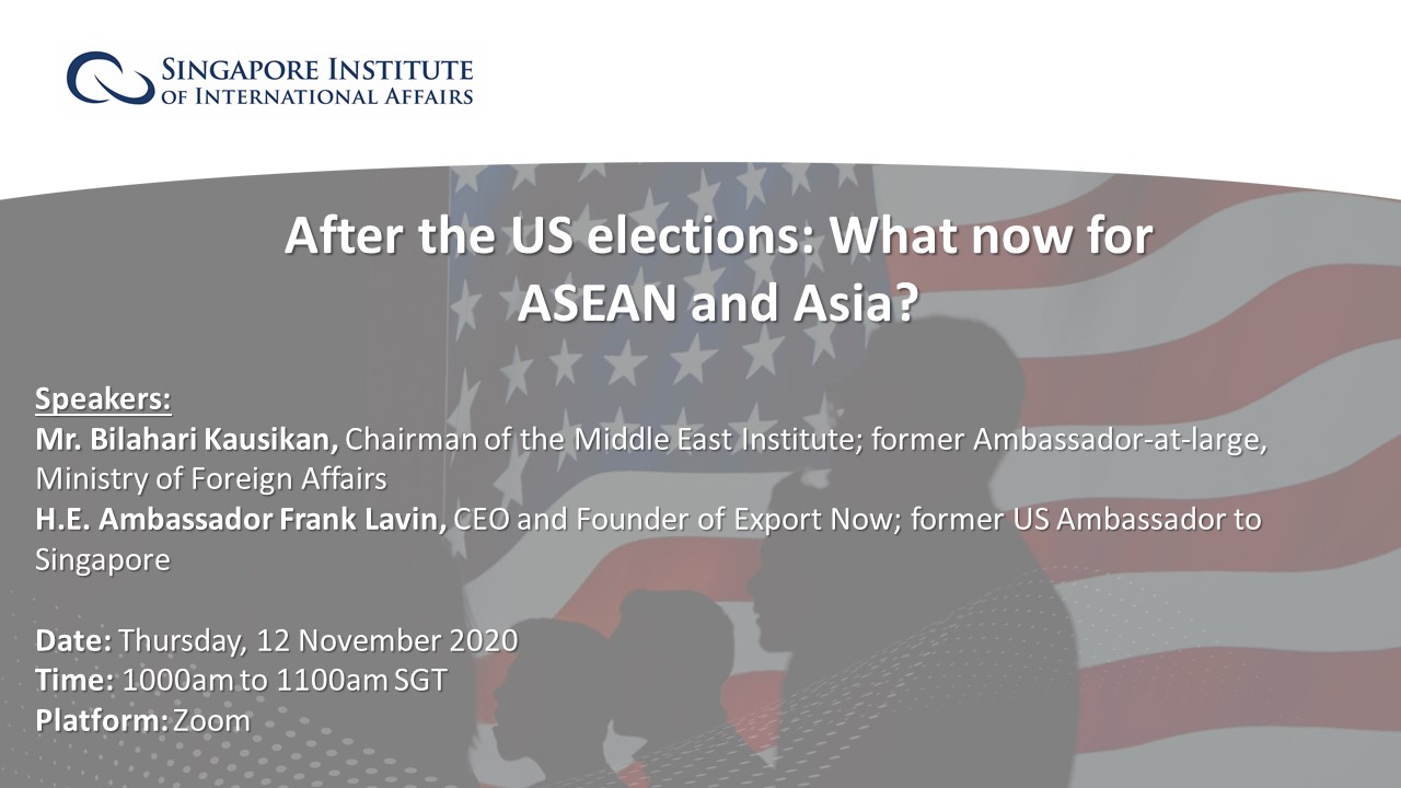 After the US Elections: What now for ASEAN and Asia?