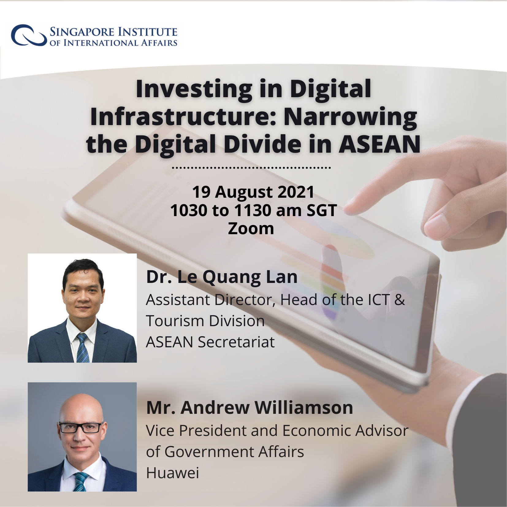 Webinar: Investing in Digital Infrastructure: Narrowing the Digital Divide in ASEAN