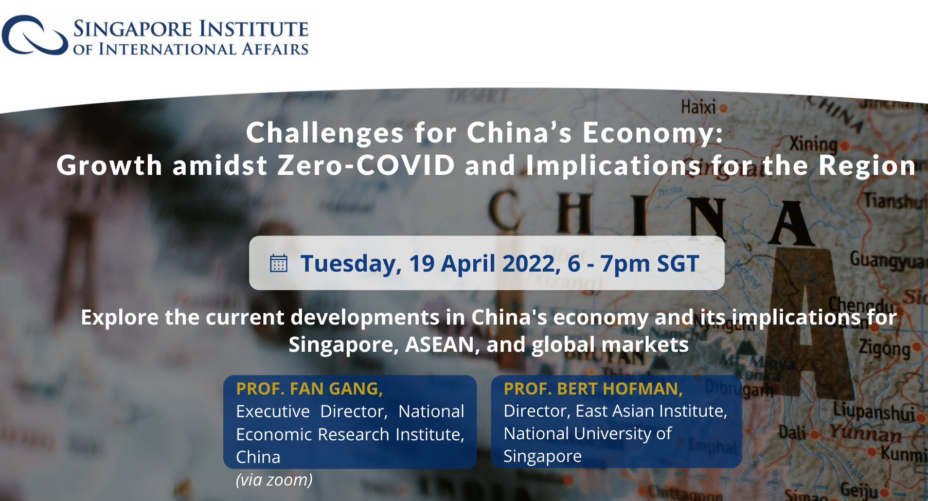 Webinar – Challenges for China’s Economy Growth amidst Zero COVID and Implications for the Region