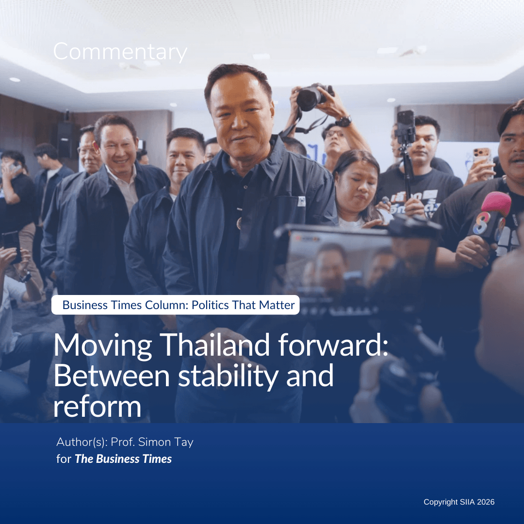 The Business Times: Moving Thailand forward: Between stability and reform
