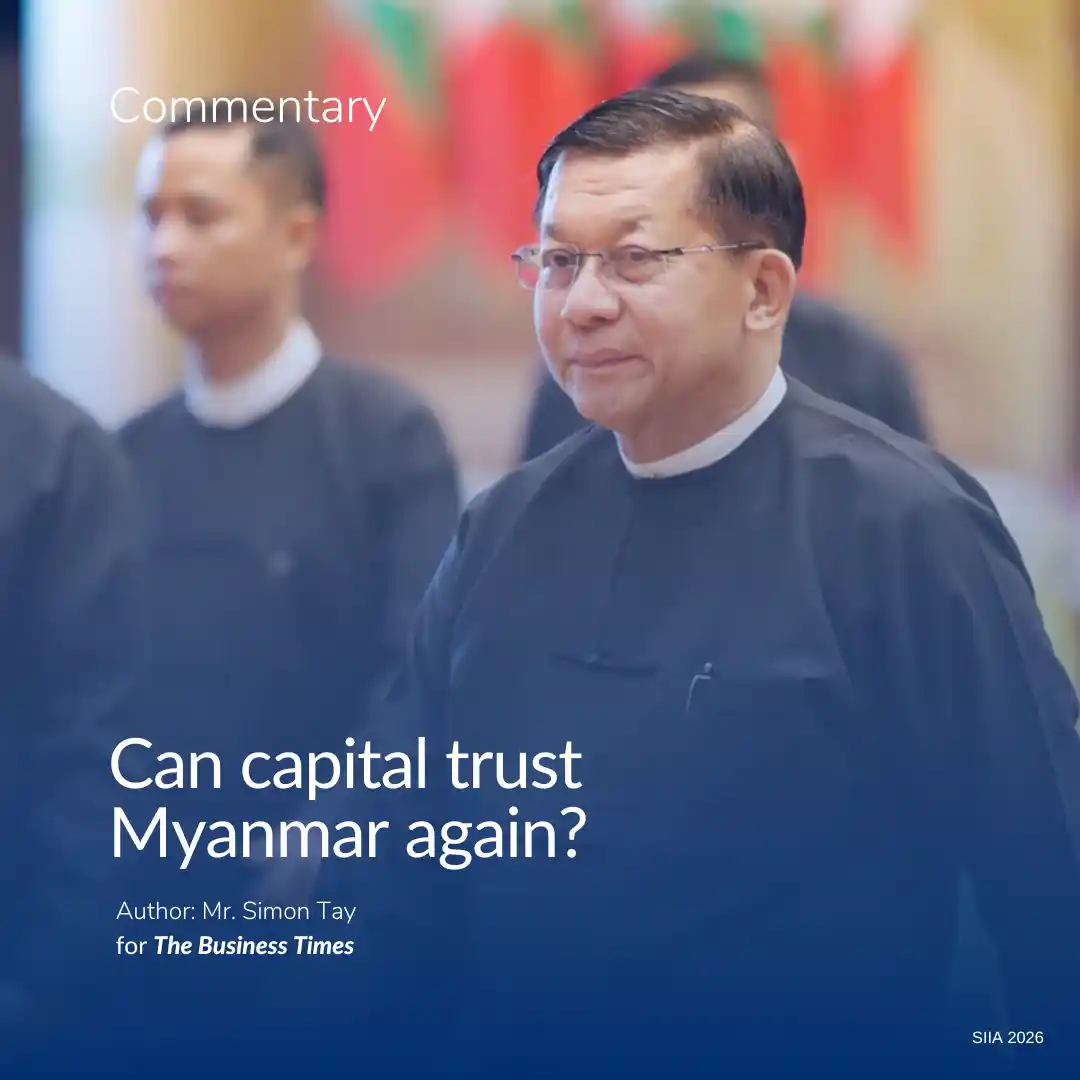 The Business Times: Can capital trust Myanmar again?